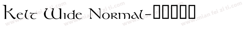 Kelt Wide Normal字体转换